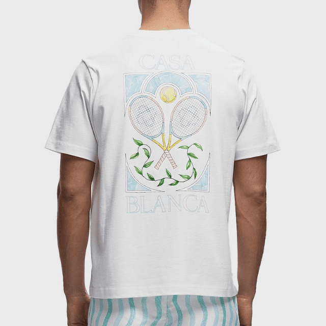 Casablanca Tennis Pastelle Printed T-Shirtpicture